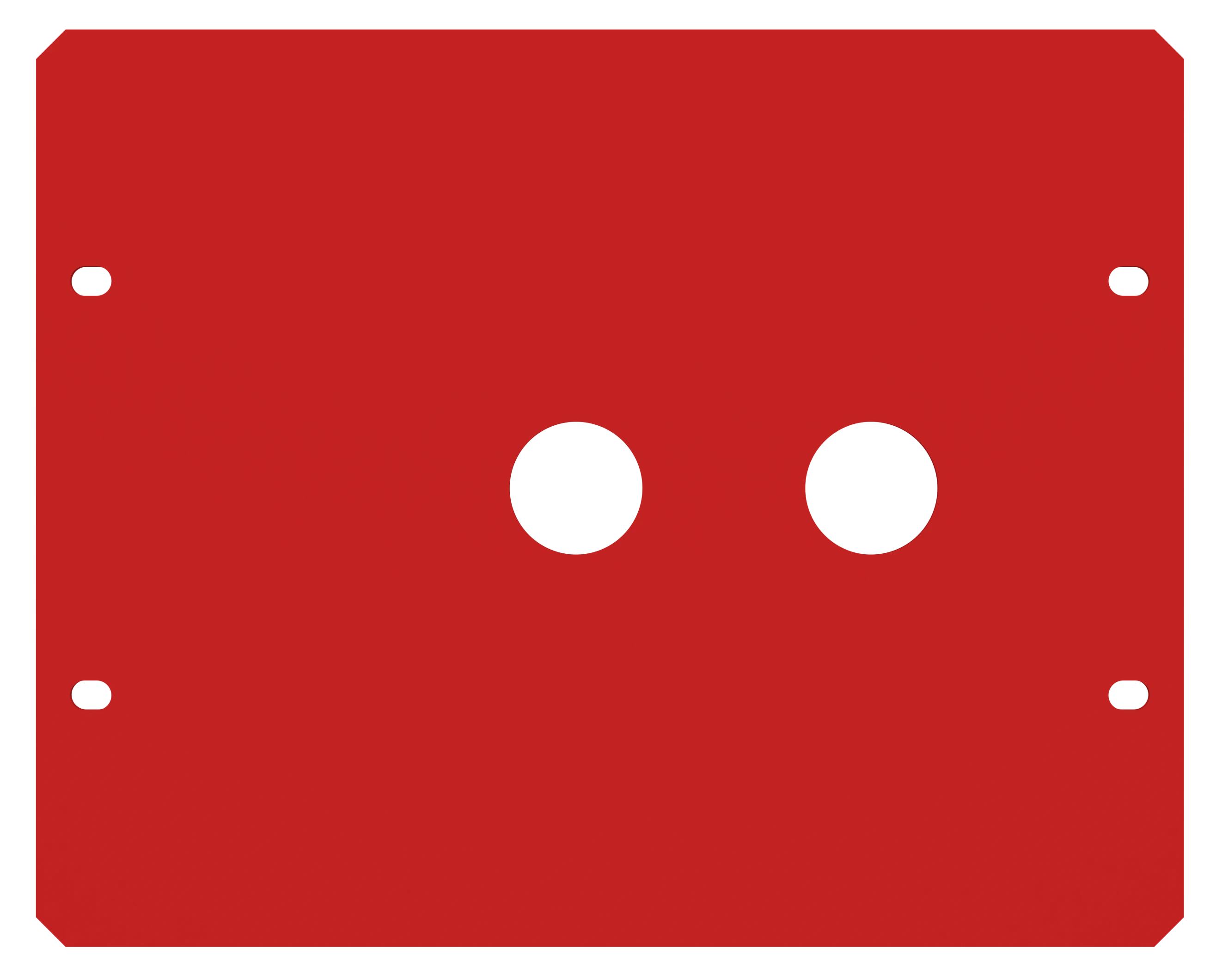 Frontplåt 2 hål