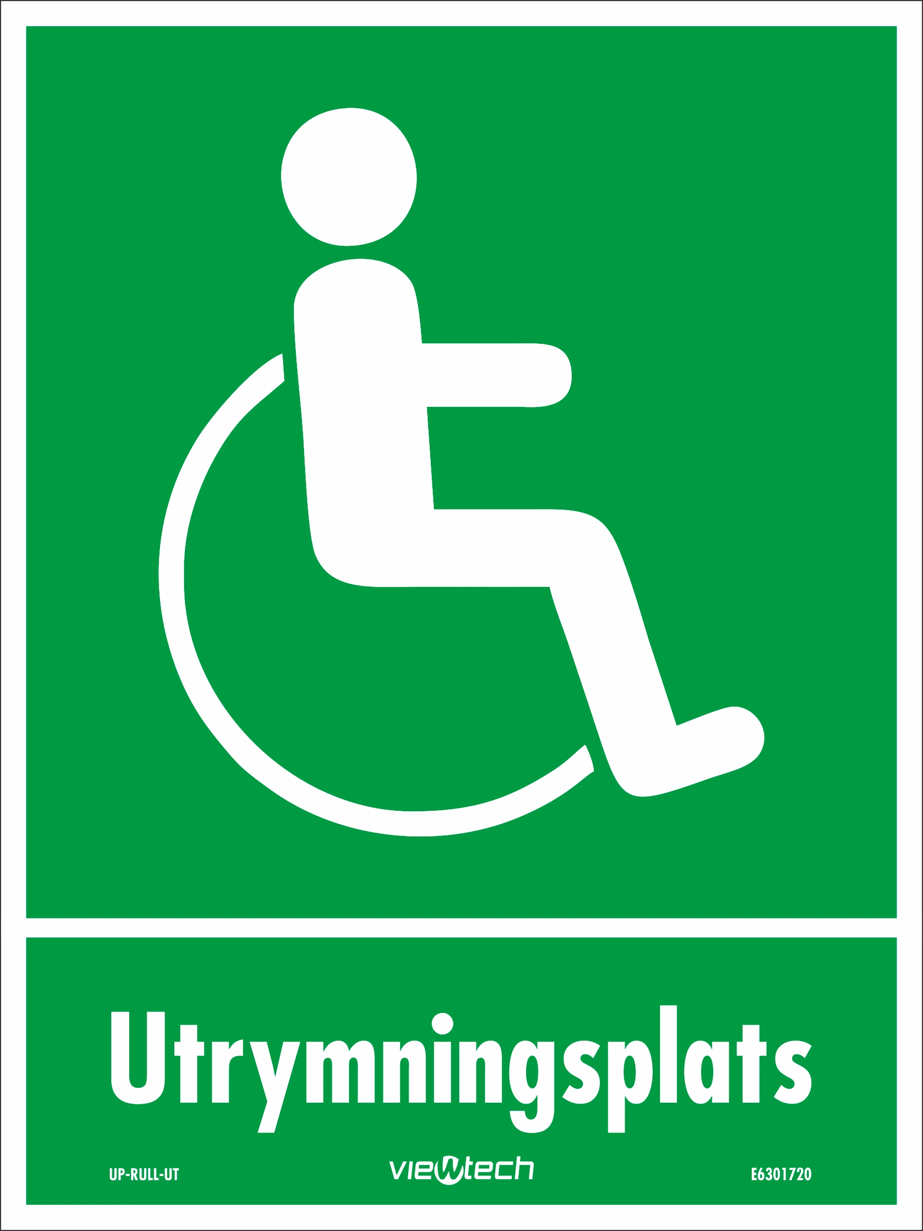 Skylt - Utrymningsplats 150x200