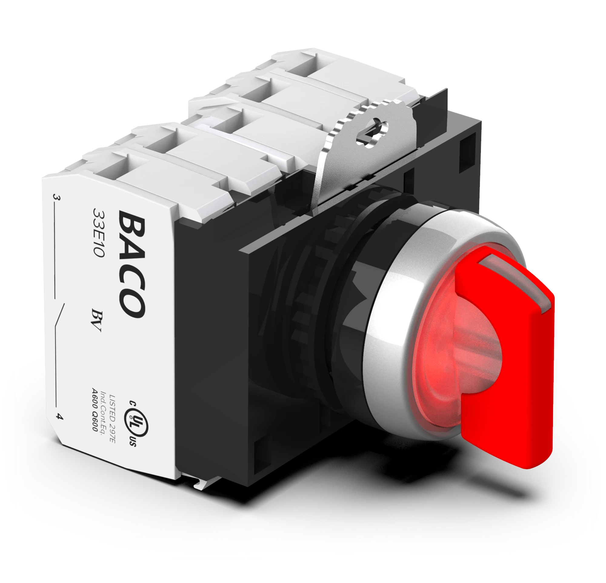 Vred m. LED 1-0-2 fast 4xNO