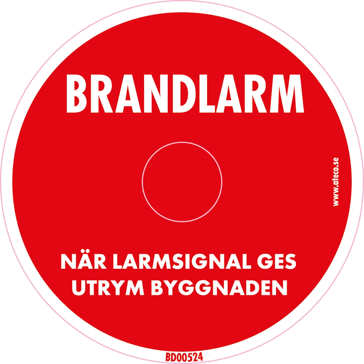 Dekal Brandlarmsklocka 80/17,5