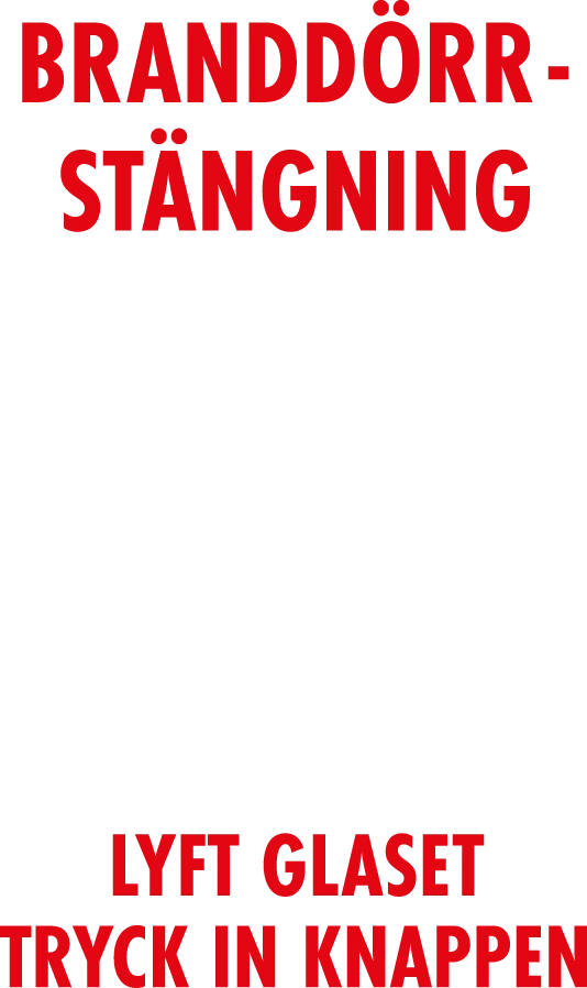 Skyddslock branddörrstängning