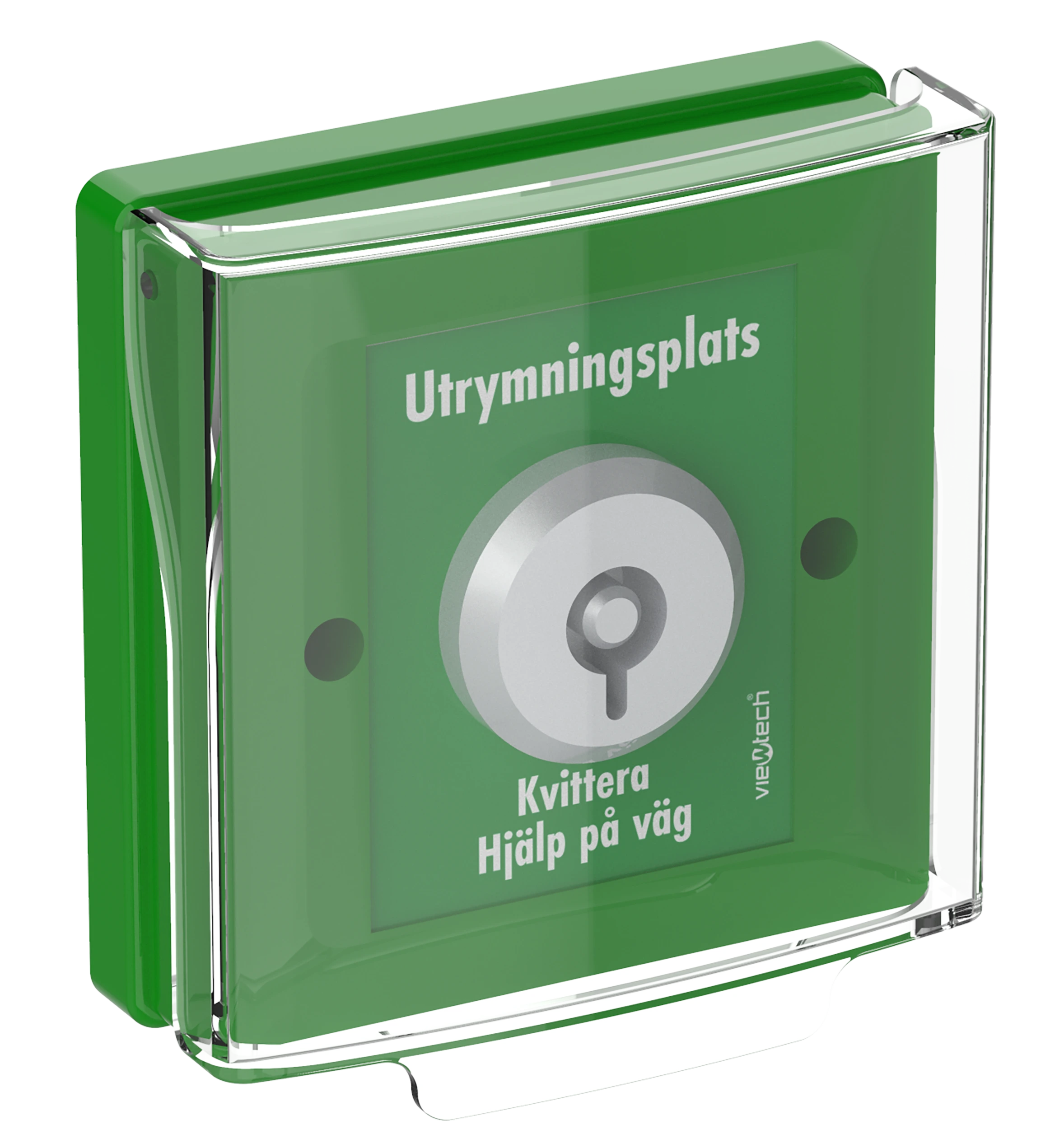 Kvitteringsenhet utrymningsplats grön