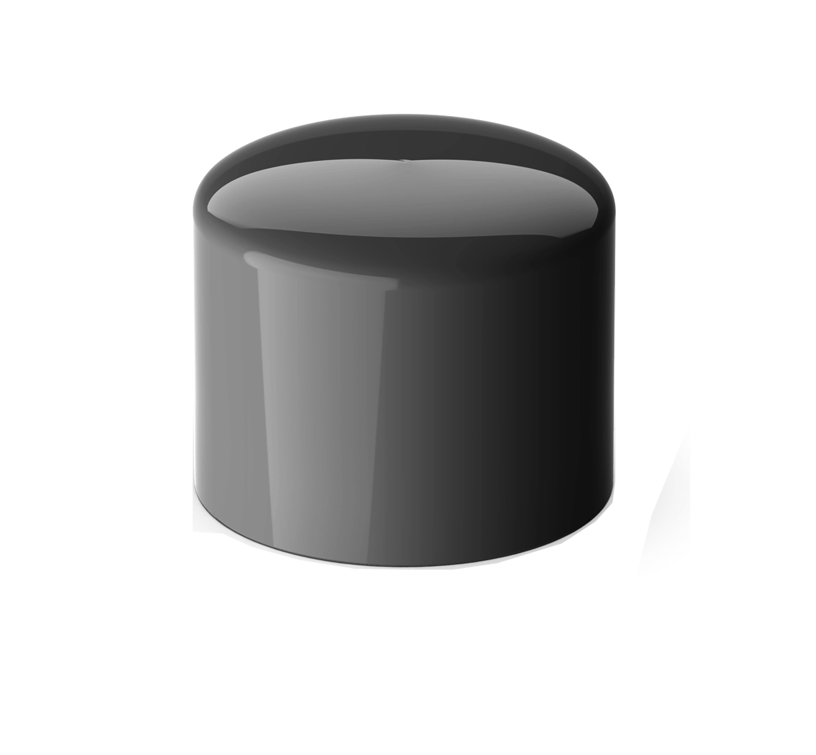 Huv ABS d=25 Mörkgrå